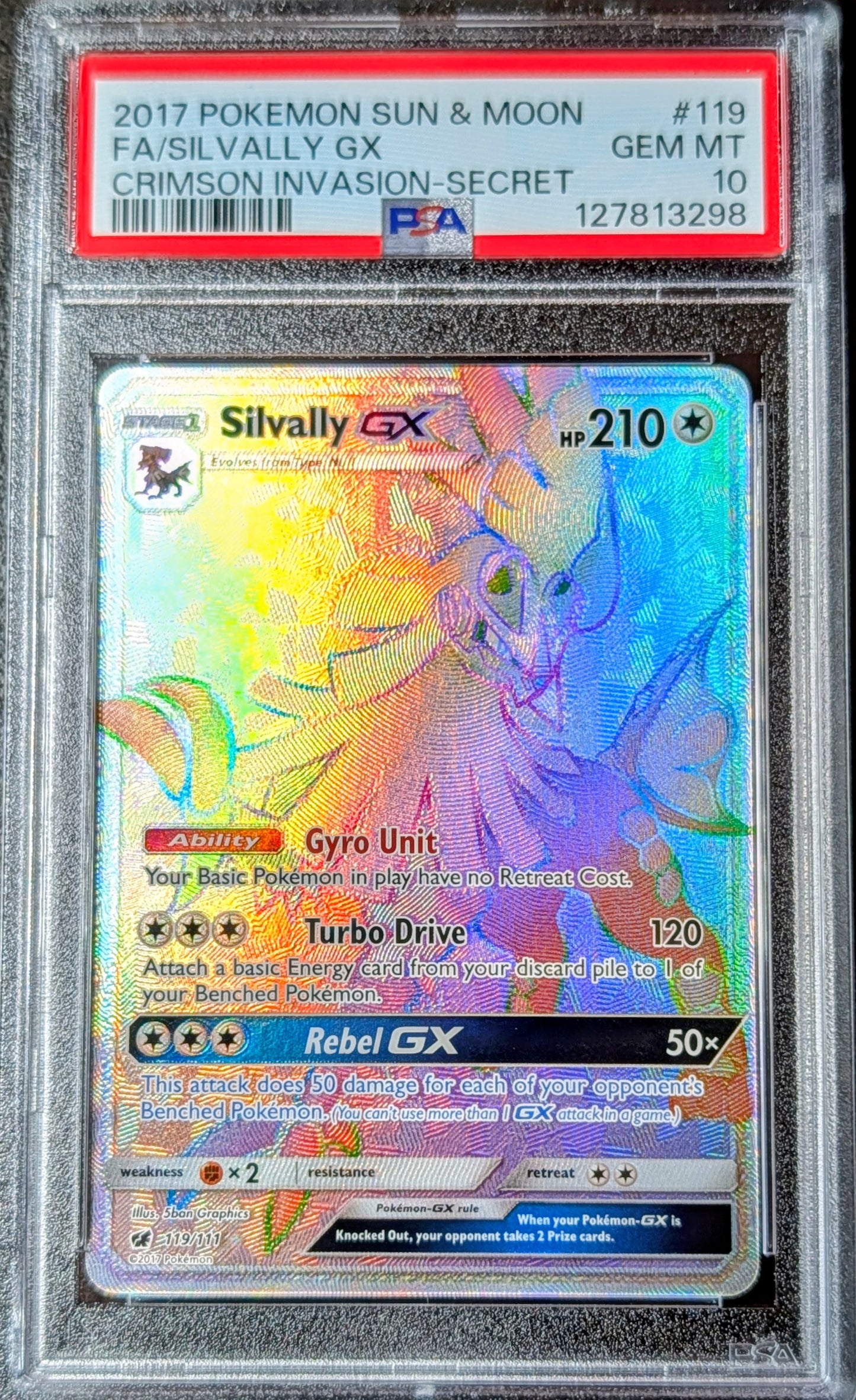 PSA 10 Silvally GX 119/111