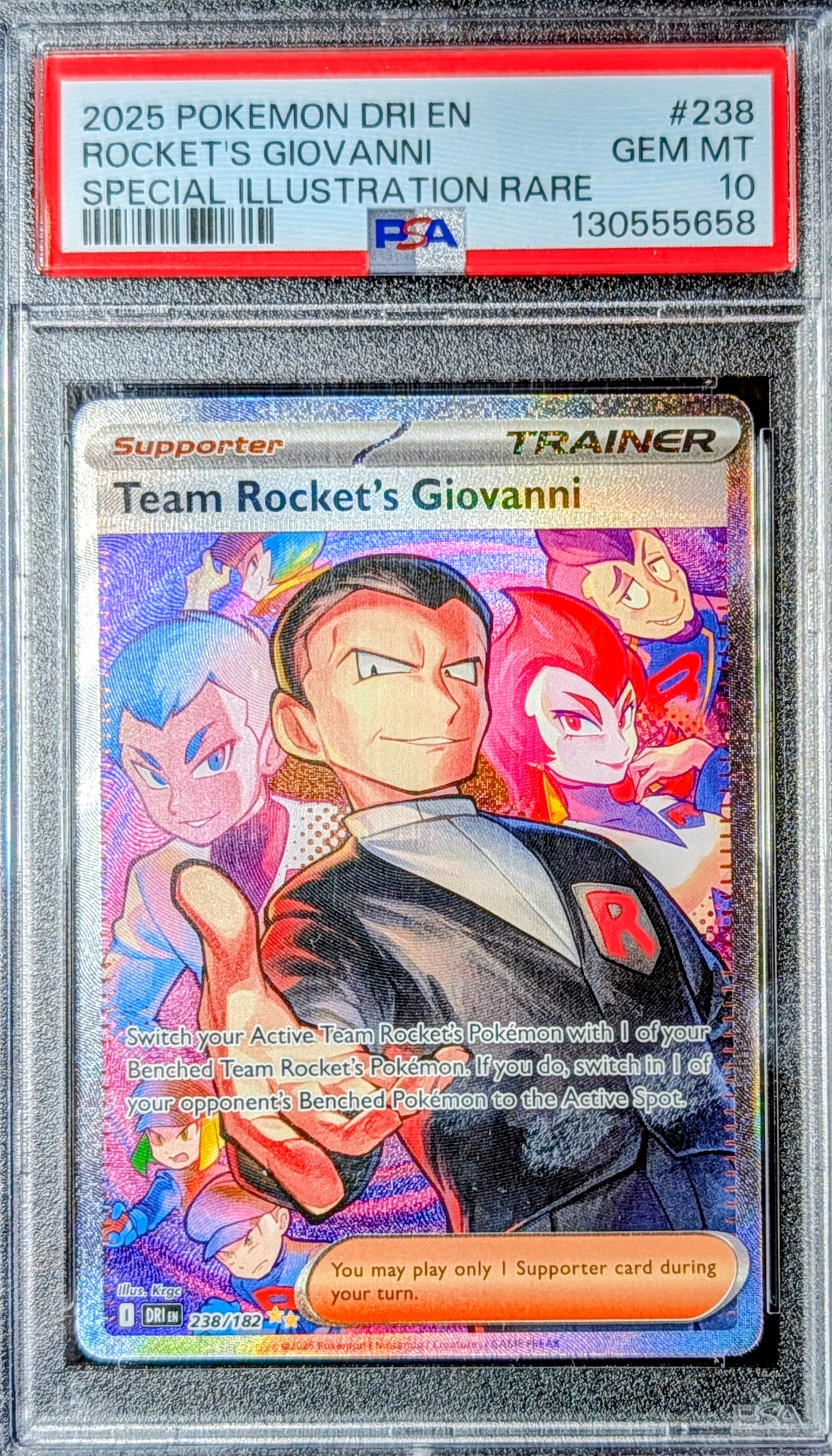 PSA 10 Team Rocket's Giovanni 238/182