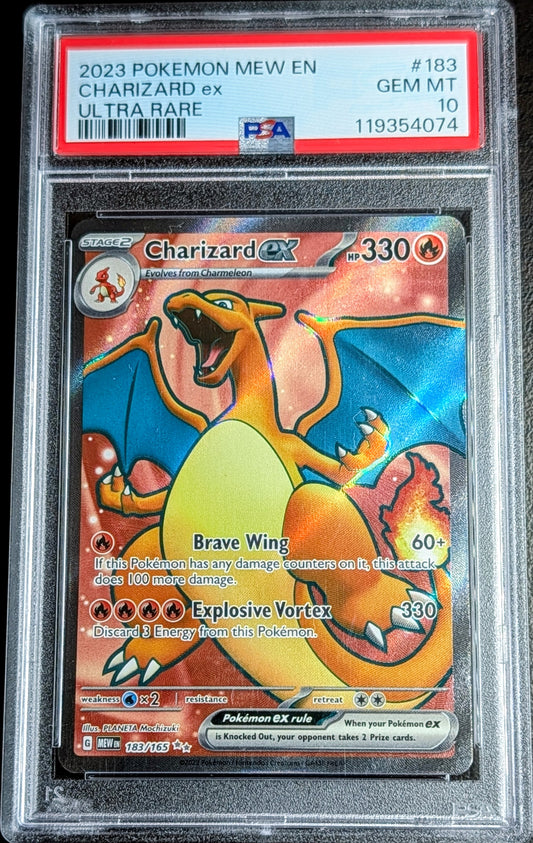 PSA 10 Charizard EX 183/165