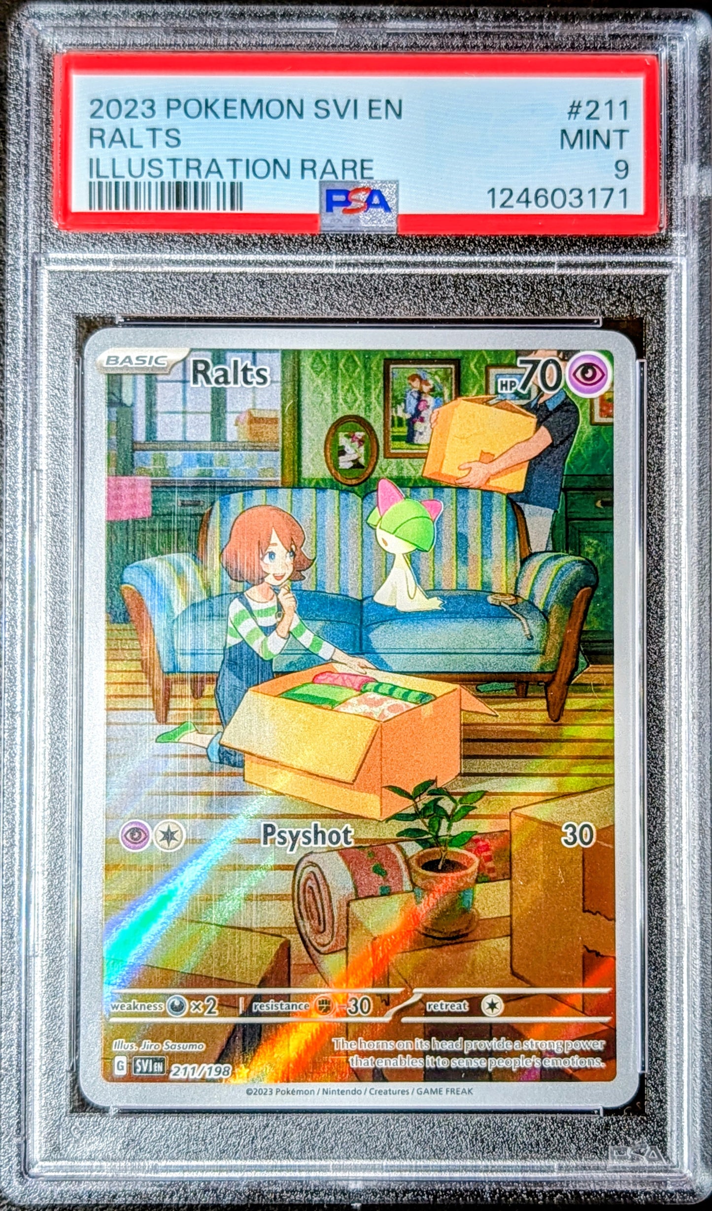 PSA 9 Ralts 211/198