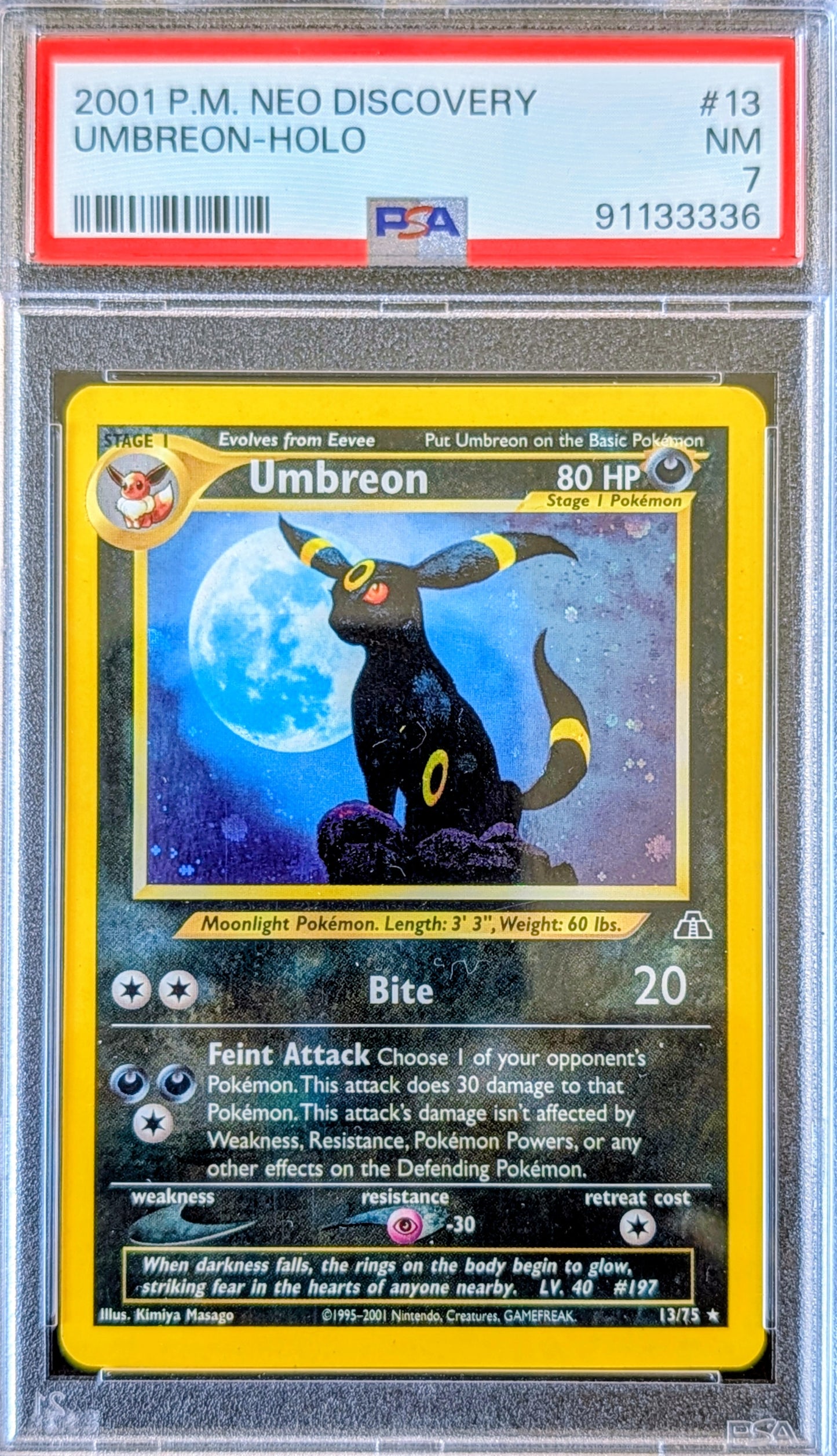 PSA 7 Umbreon 13/75