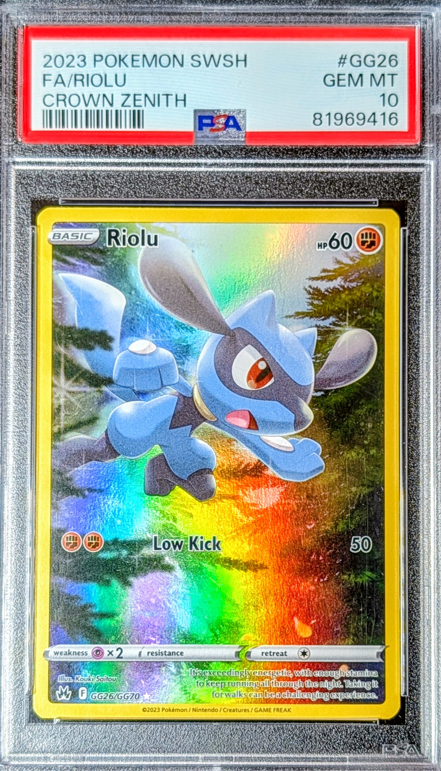 PSA 10 Riolu GG26/GG70