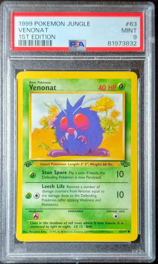 PSA 9 Venonat 63/64