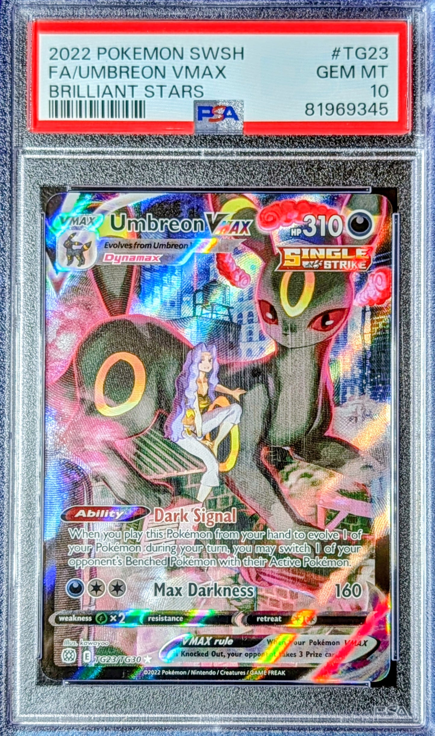 PSA 10 Umbreon VMAX TG23/TG30