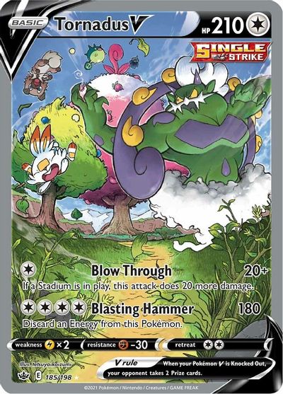Tornadus V - 185/198 - Alternate Art Ultra Rare