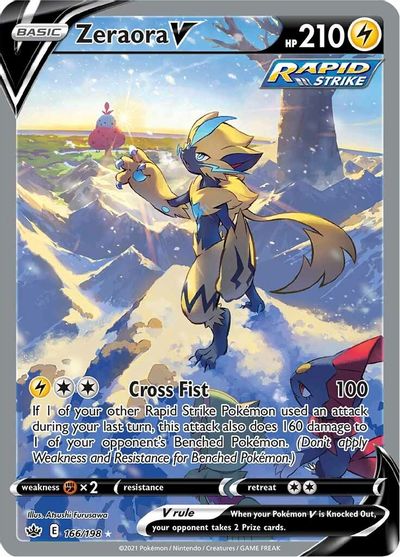 Zeraora V - 166/198 - Alternate Art Ultra Rare
